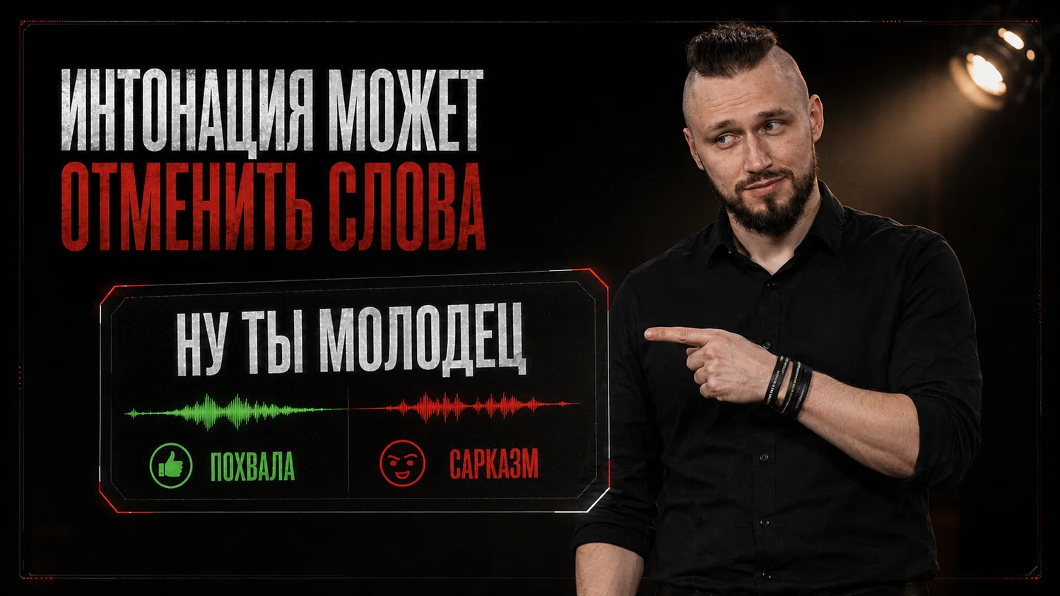 Интонация может отменить слова