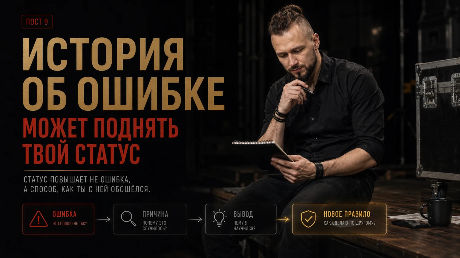 История об ошибке может поднять твой статус